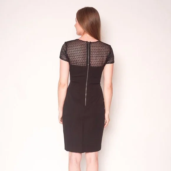 ROLAND MOURET Banana Republic Sheath Black Dress - Picture 4 of 7